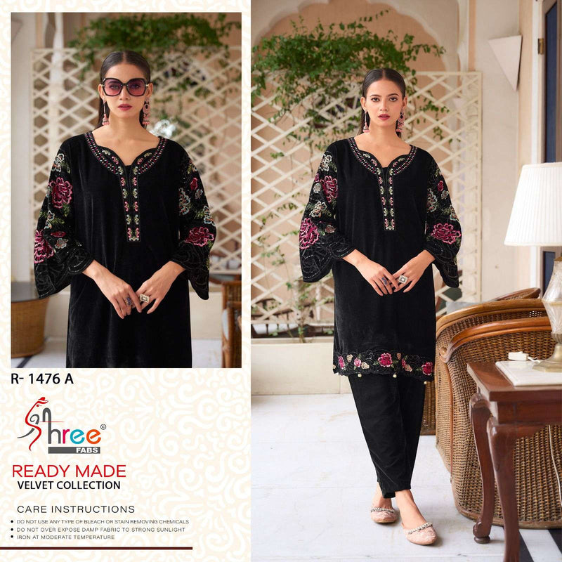 Shree Fabs R 1476 Velvet Fancy Party Wear Pret Suit
