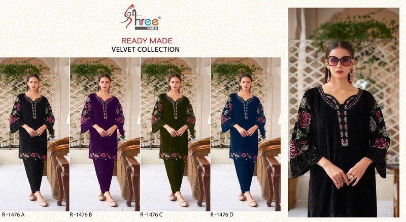 Shree Fabs R 1476 Velvet Fancy Party Wear Pret Suit