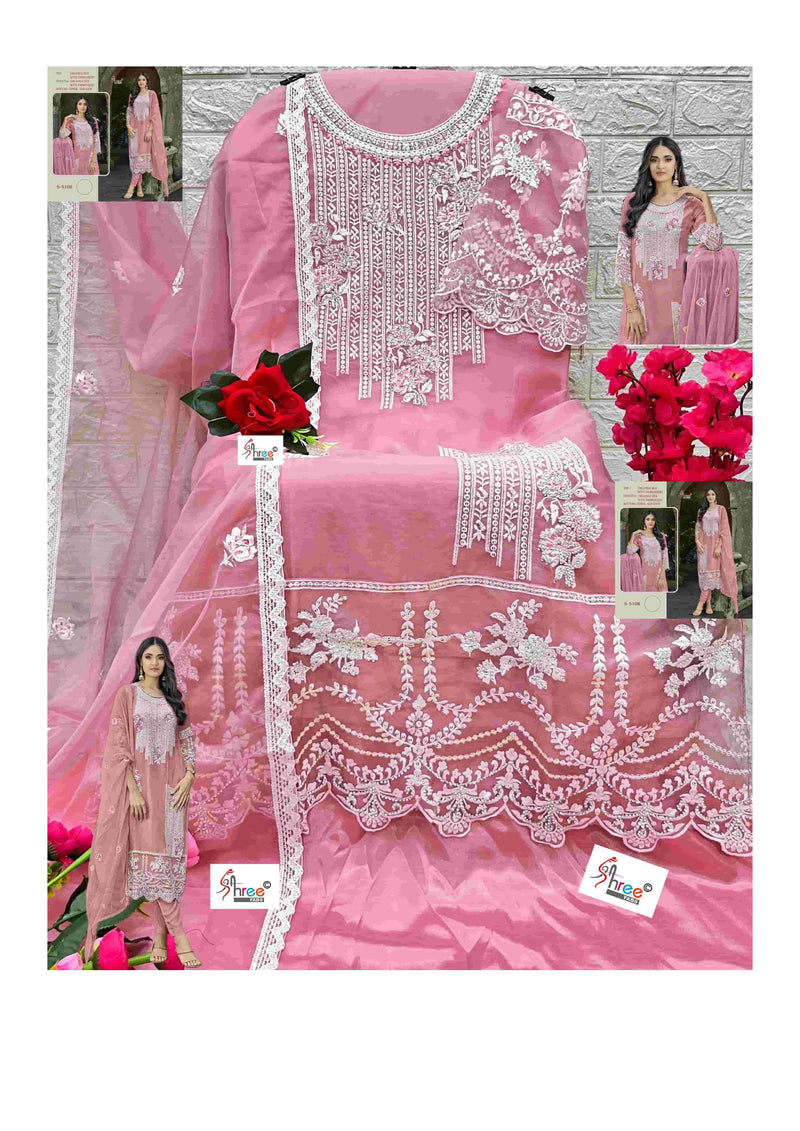 Shree Fabs S 5108 Colors Organza Heavy Embroidery Designer Fancy Salwar Kameez