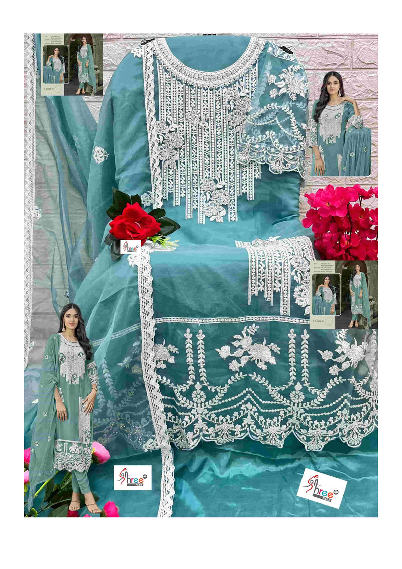 Shree Fabs S 5108 Colors Organza Heavy Embroidery Designer Fancy Salwar Kameez
