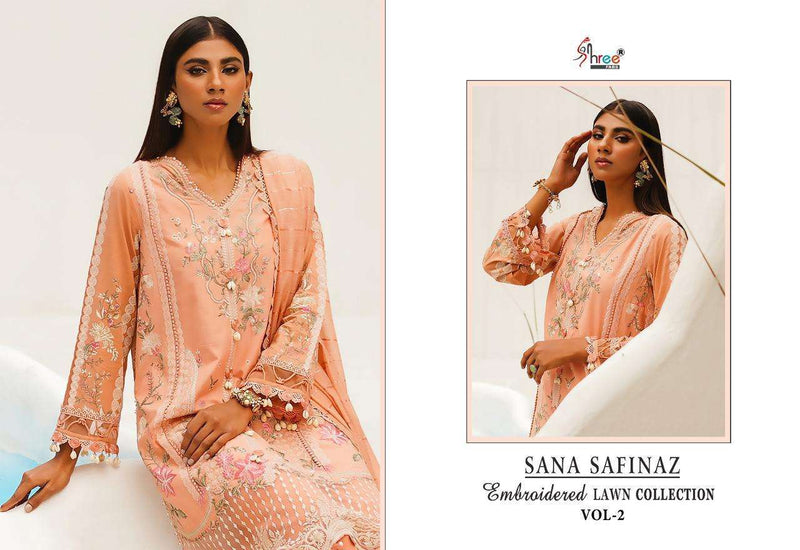 Shree Fabs Sana Safinaz Embroidered Lawn Collection Vol 2 Designer Pakistani Suit