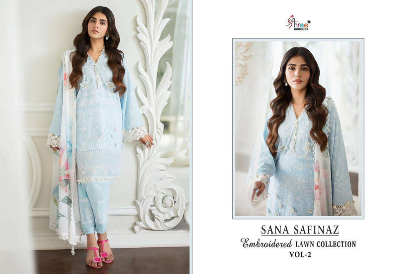 Shree Fabs Sana Safinaz Embroidered Lawn Collection Vol 2 Designer Pakistani Suit