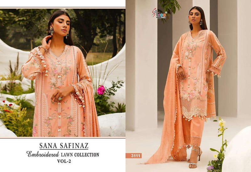Shree Fabs Sana Safinaz Embroidered Lawn Collection Vol 2 Designer Pakistani Suit