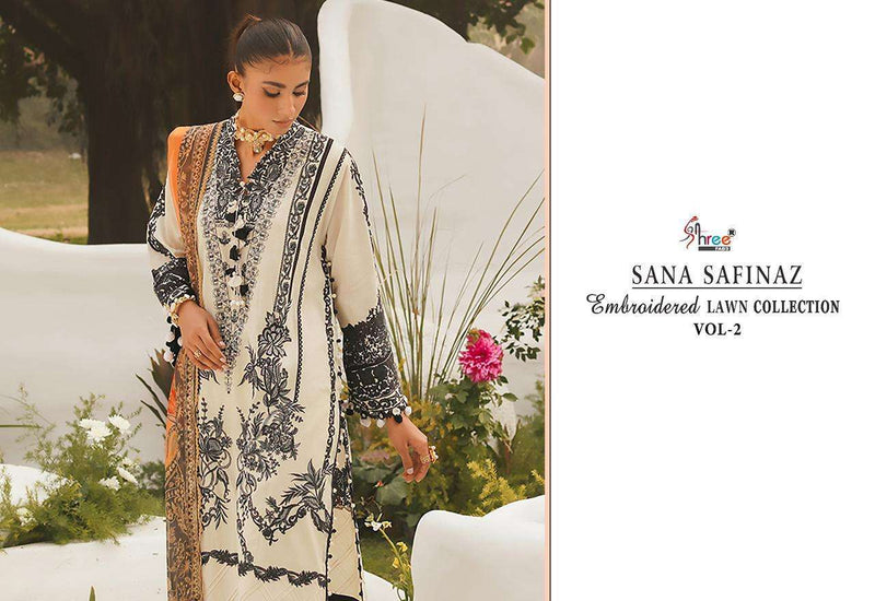 Shree Fabs Sana Safinaz Embroidered Lawn Collection Vol 2 Designer Pakistani Suit