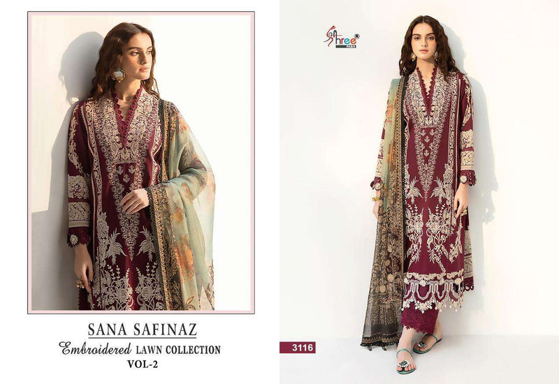 Shree Fabs Sana Safinaz Embroidered Lawn Collection Vol 2 Designer Pakistani Suit