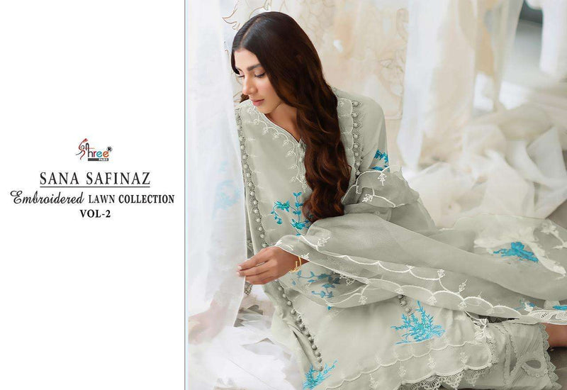 Shree Fabs Sana Safinaz Embroidered Lawn Collection Vol 2 Designer Pakistani Suit