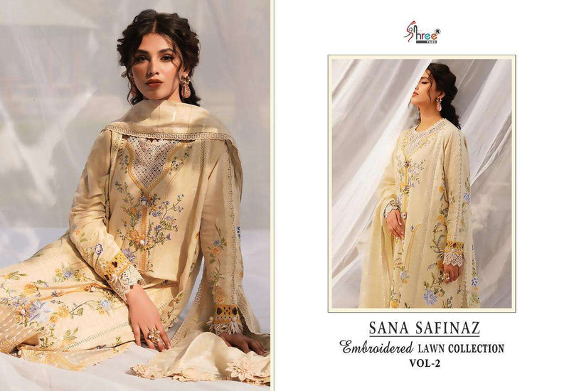 Shree Fabs Sana Safinaz Embroidered Lawn Collection Vol 2 Designer Pakistani Suit