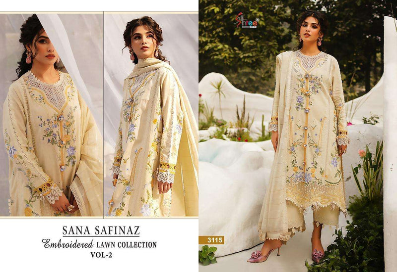 Shree Fabs Sana Safinaz Embroidered Lawn Collection Vol 2 Designer Pakistani Suit