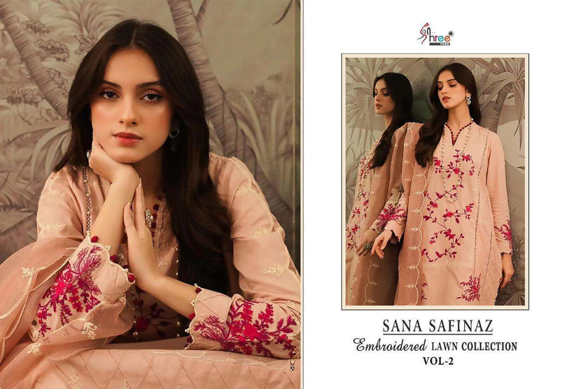 Shree Fabs Sana Safinaz Embroidered Lawn Collection Vol 2 Designer Pakistani Suit