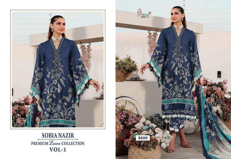 Shree Fabs Sobia Nazir Premium Lawn Colletion Vol 1 Cotton Fancy Salwar Kameez