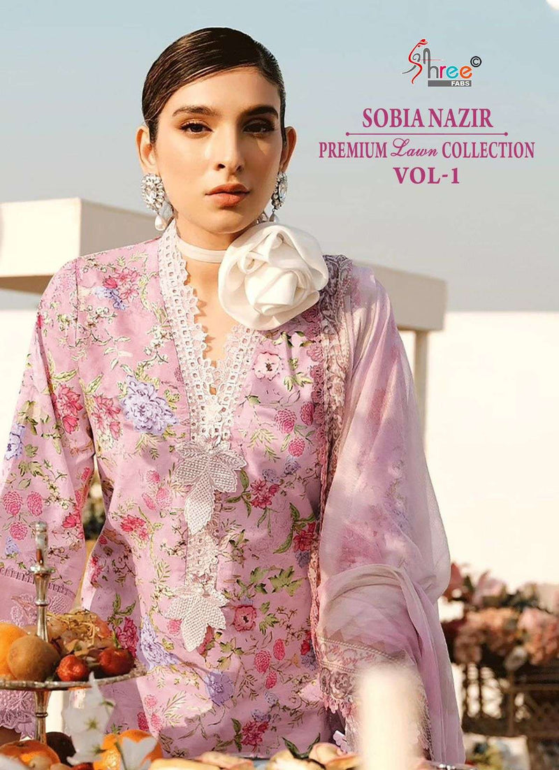 Shree Fabs Sobia Nazir Premium Lawn Colletion Vol 1 Cotton Fancy Salwar Kameez
