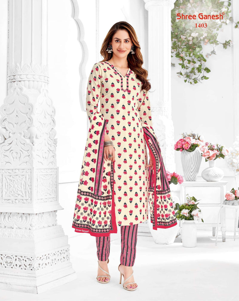 Shree Ganesh Vaani Vol 4 Stitch Collection Cotton Printed Dailywear Stiched Salwar Suit