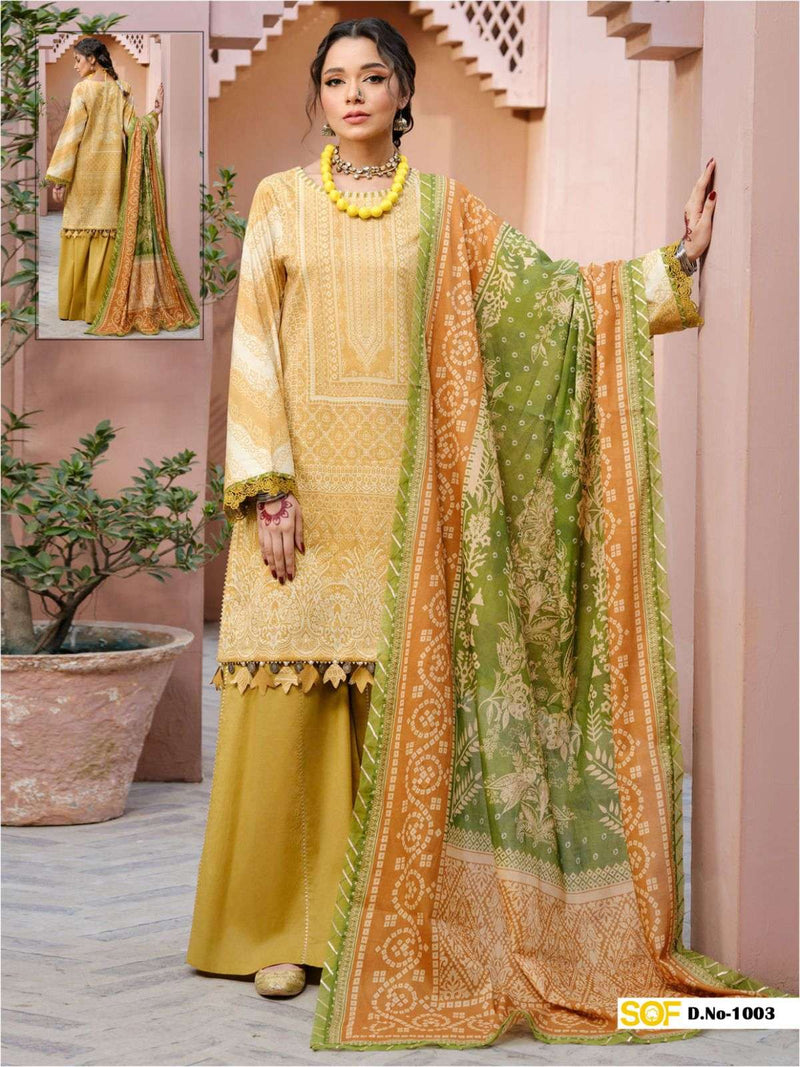 Shree Om Fab Aliya B Nx Lawn Cotton Beautiful Design Daily Wear Salwar Kameez