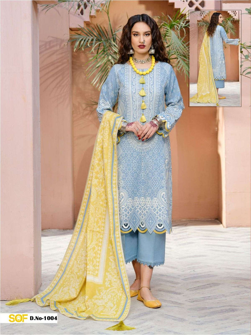 Shree Om Fab Aliya B Nx Lawn Cotton Beautiful Design Daily Wear Salwar Kameez