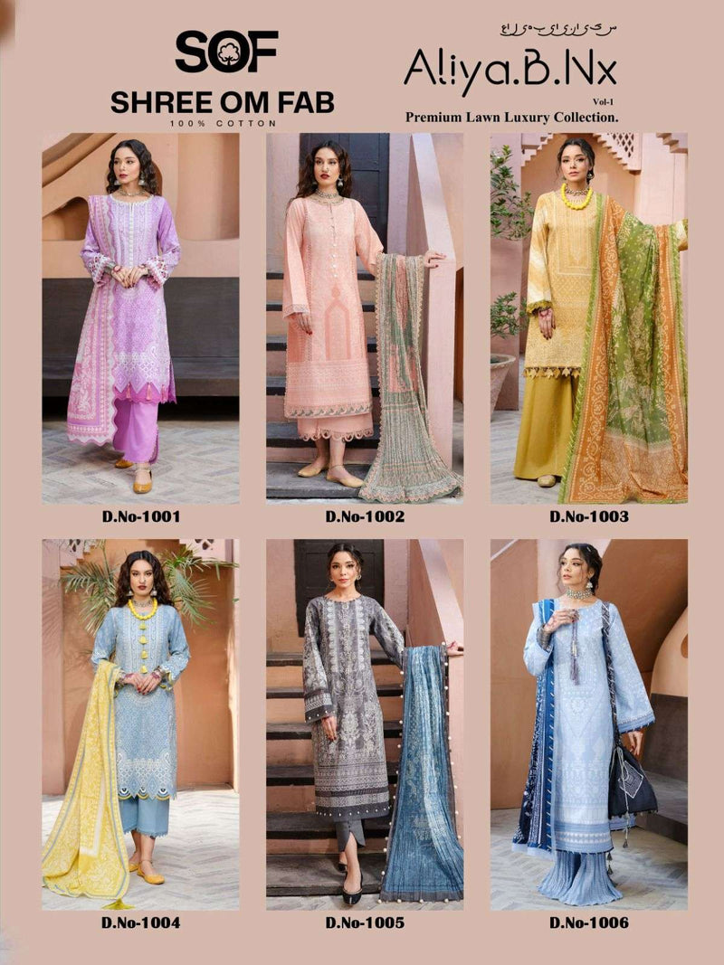 Shree Om Fab Aliya B Nx Lawn Cotton Beautiful Design Daily Wear Salwar Kameez