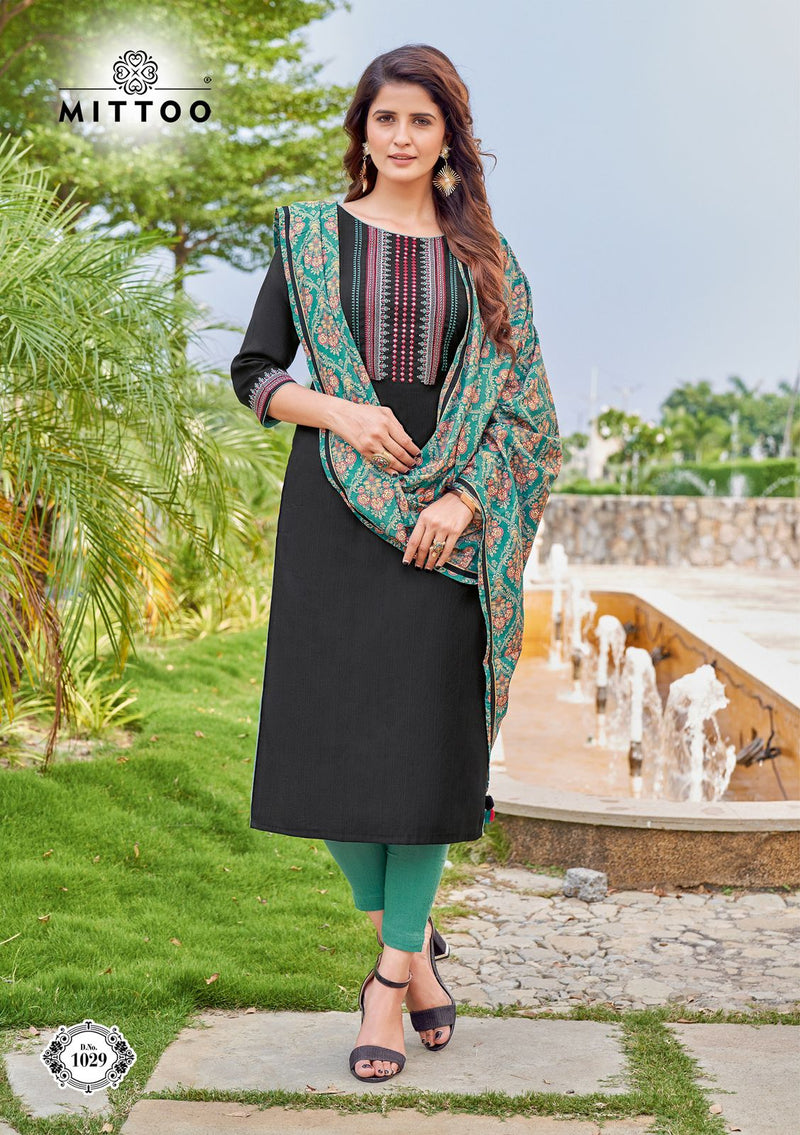 Mittoo Shringar Vol 9 Viscose Weaving Handwork Designer Fancy Wear Kurti