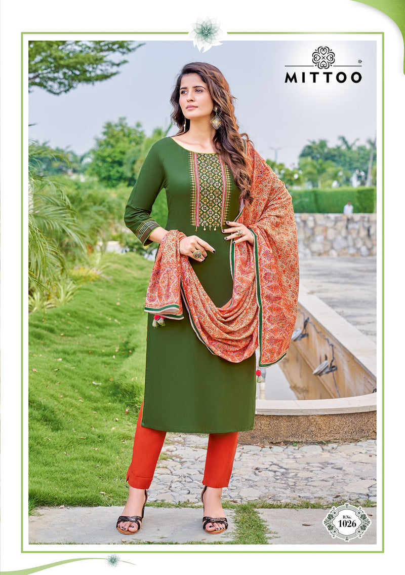 Mittoo Shringar Vol 9 Viscose Weaving Handwork Designer Fancy Wear Kurti