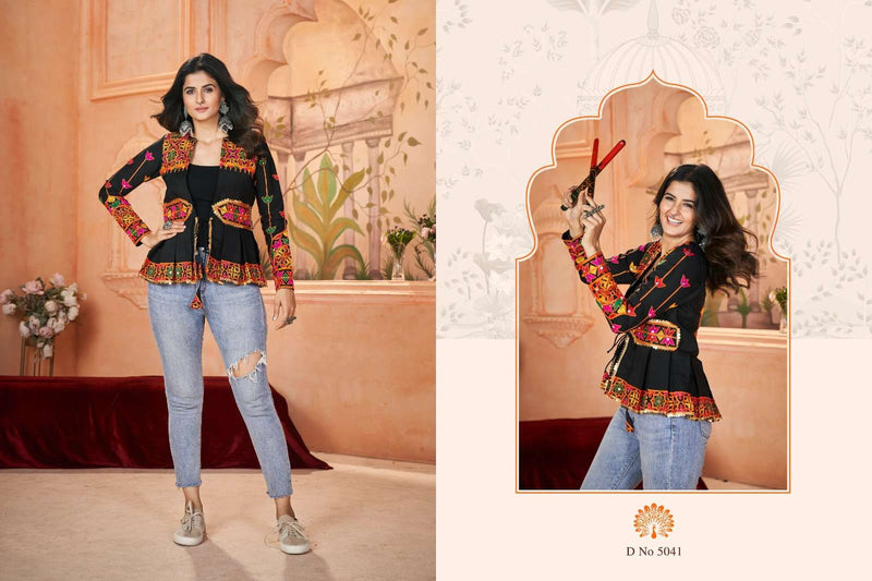 Shubhkala Flory Vol 48 Silk Embroidered Work Navratri Festiv Wear Kediya