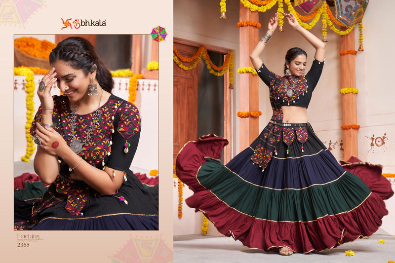 Shubhkala Raas Vol 10 Rayon Navratri Style Lehnga Choli Collection