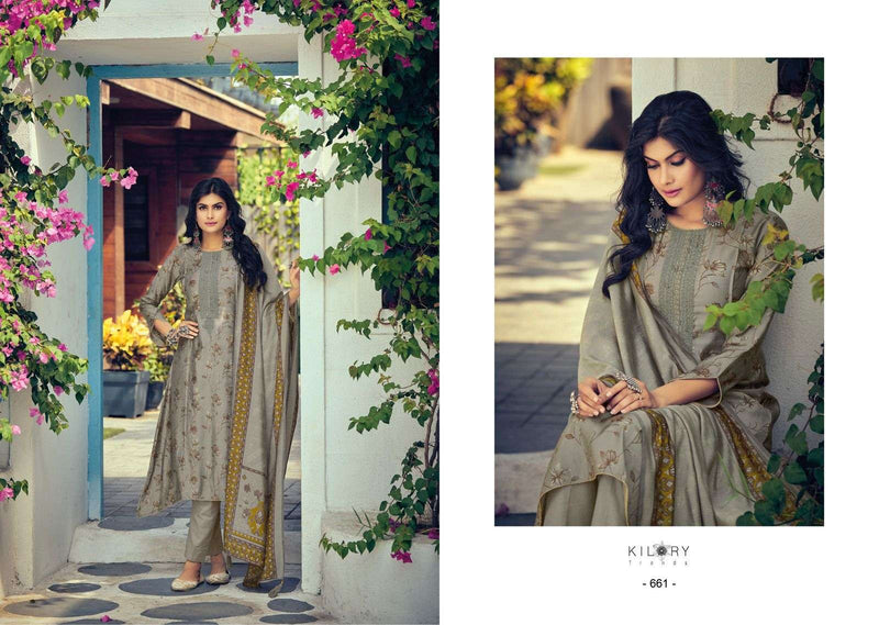 Silk Route Vol 4 By Kilory Trends Fancy Festive Wear Viscose Muslin Ladies Suits