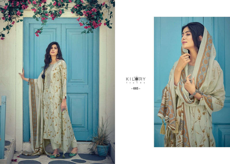 Silk Route Vol 4 By Kilory Trends Fancy Festive Wear Viscose Muslin Ladies Suits