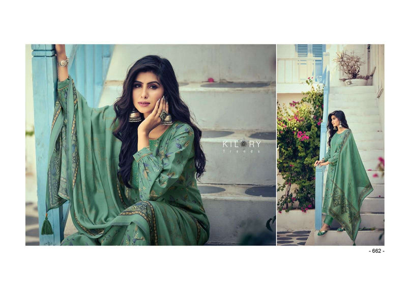Silk Route Vol 4 By Kilory Trends Fancy Festive Wear Viscose Muslin Ladies Suits