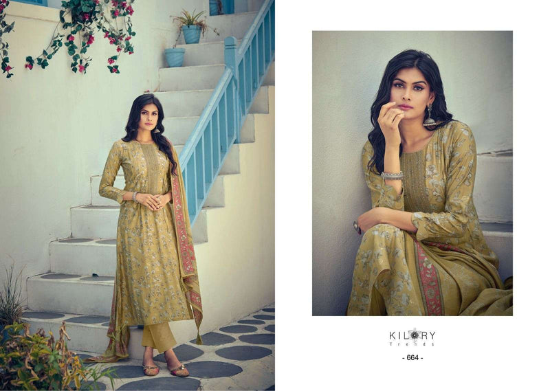 Silk Route Vol 4 By Kilory Trends Fancy Festive Wear Viscose Muslin Ladies Suits