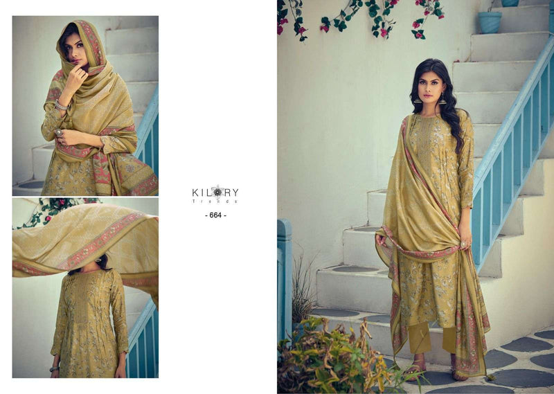 Silk Route Vol 4 By Kilory Trends Fancy Festive Wear Viscose Muslin Ladies Suits