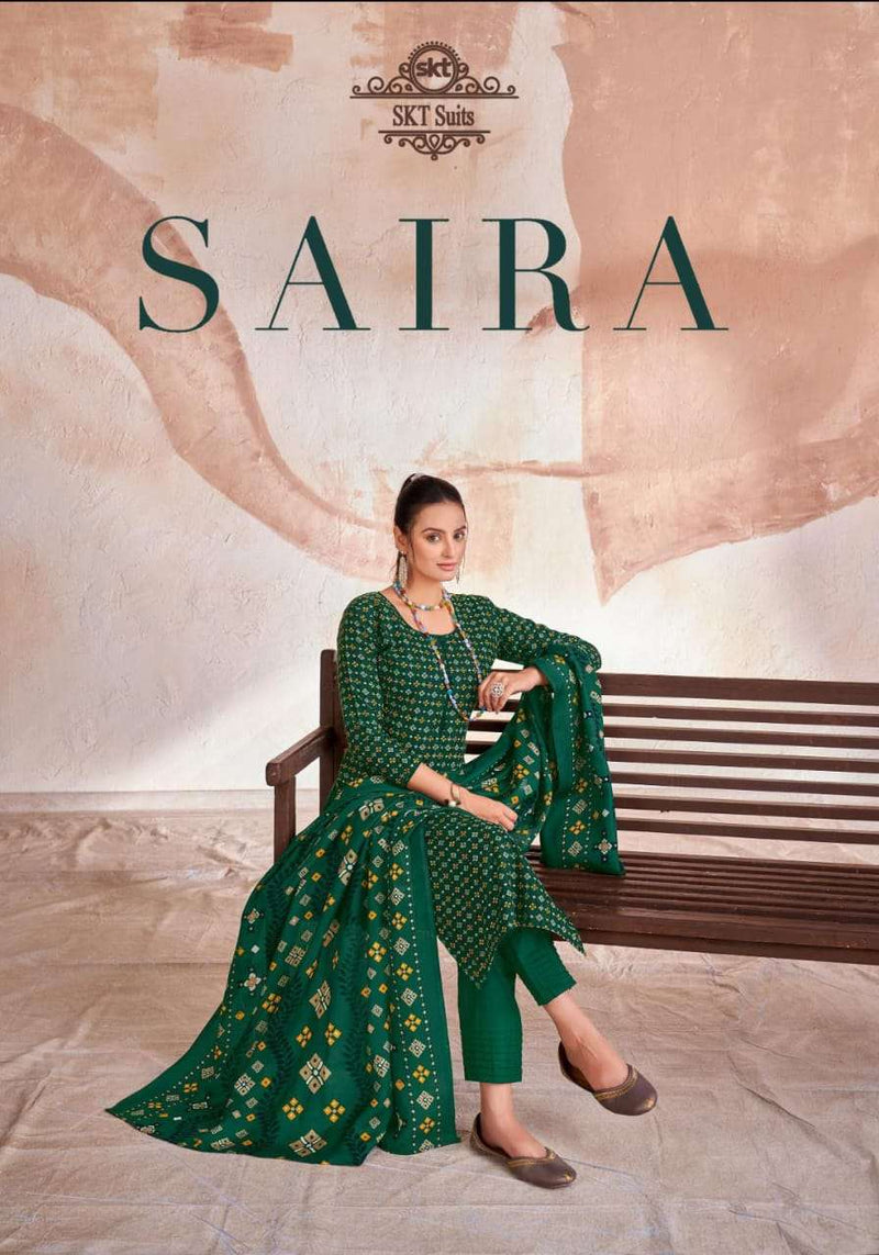 Skt Suits Saira Cambric Cotton Digital Printed Unstitched Dailywear Salwar Suit