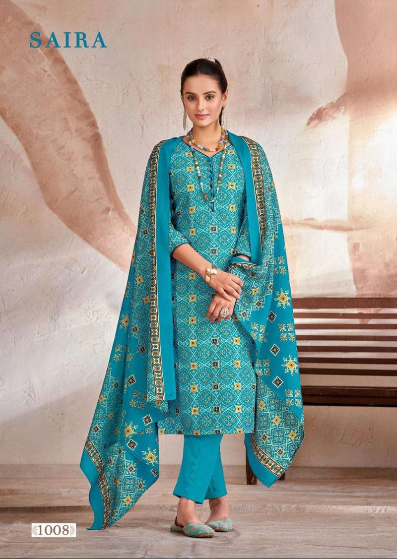Skt Suits Saira Cambric Cotton Digital Printed Unstitched Dailywear Salwar Suit