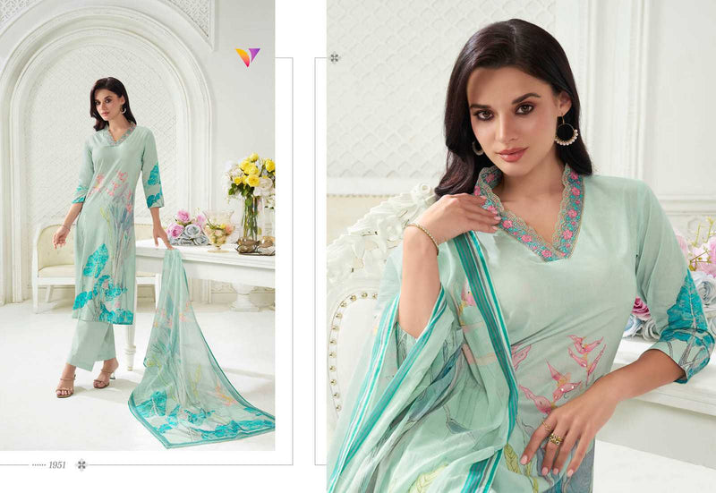 Viradi Fashion Summer Vol 19 Cotton Digital Print With Khatli Work Designer Kurti Set