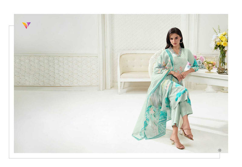 Viradi Fashion Summer Vol 19 Cotton Digital Print With Khatli Work Designer Kurti Set