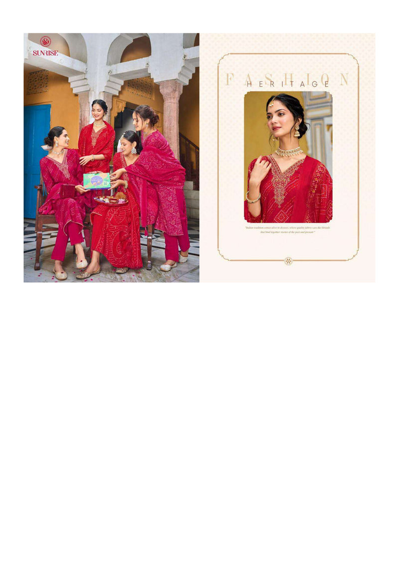 Sunrise Sabaya Silk Modal Embroidery Work Festival Wear Salwar Suit