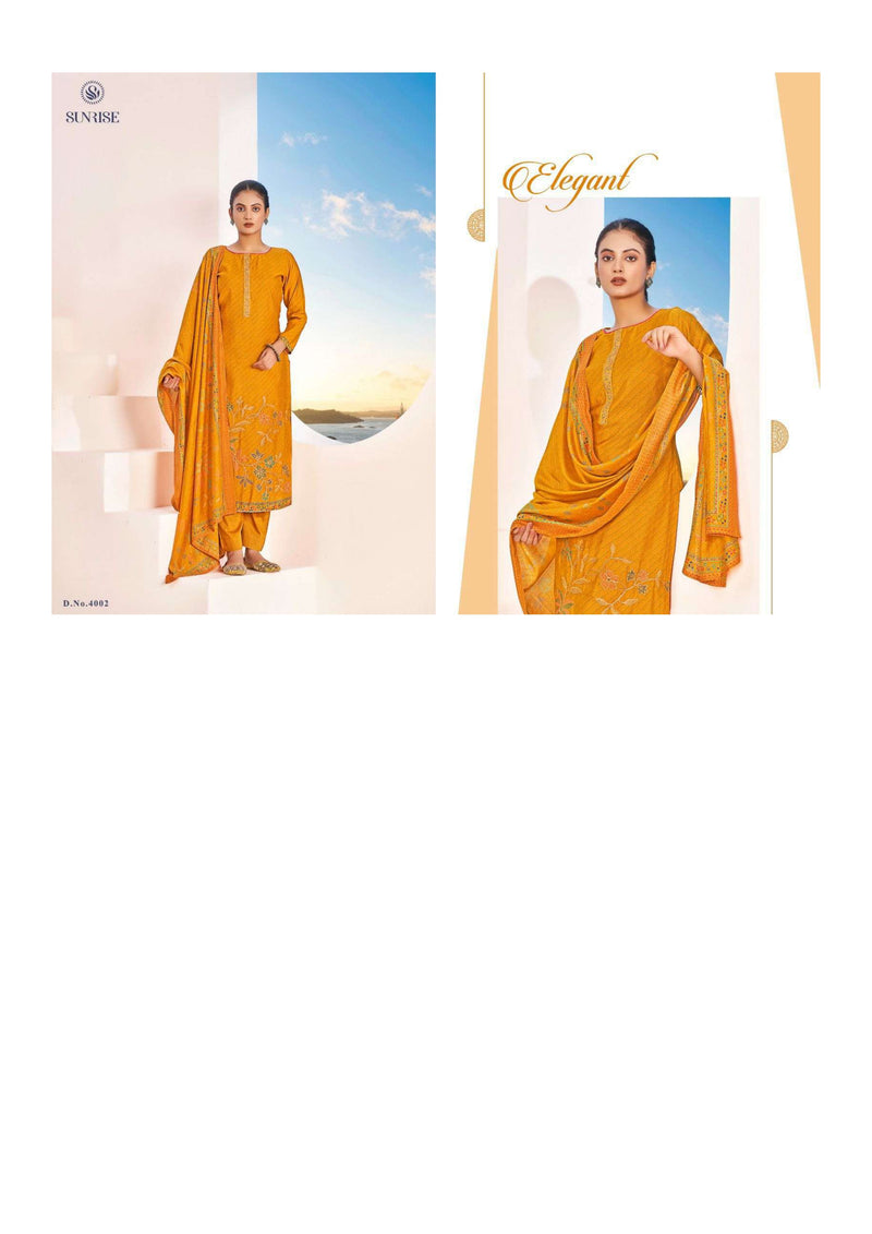 Sunrise Sakshi Silk Vol 4 Modal Silk Foil Embroidery Work Stylish Salwar Kameez