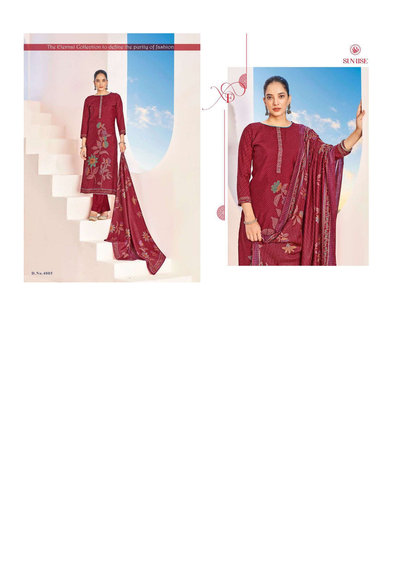 Sunrise Sakshi Silk Vol 4 Modal Silk Foil Embroidery Work Stylish Salwar Kameez