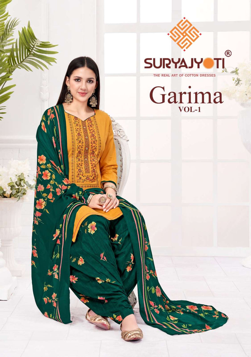Suryajyoti Garima Vol 1 Adorable Fancy Work Salwar Kameez
