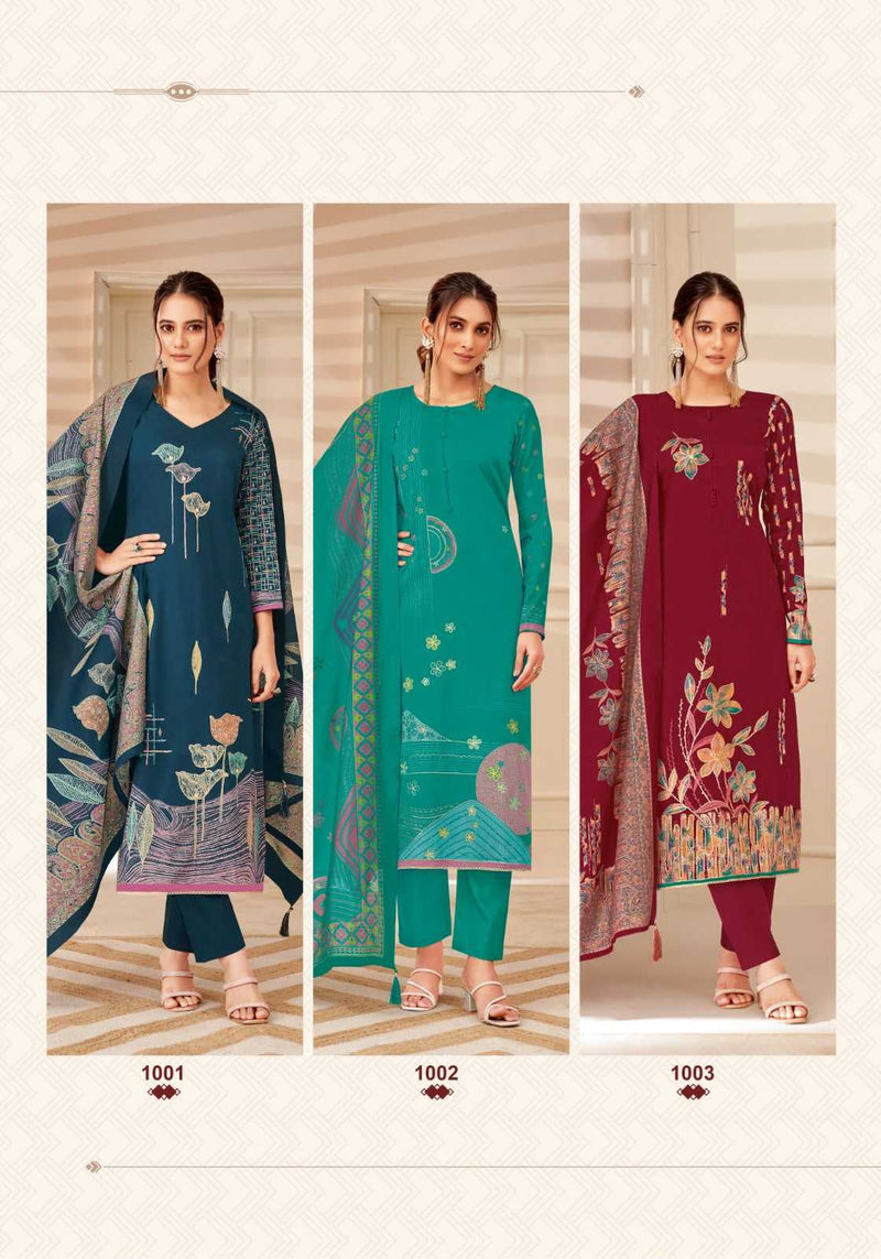 Suryajyoti Kaara Jaam Satin Discharge Print With Foil Heavy Salwar Suit