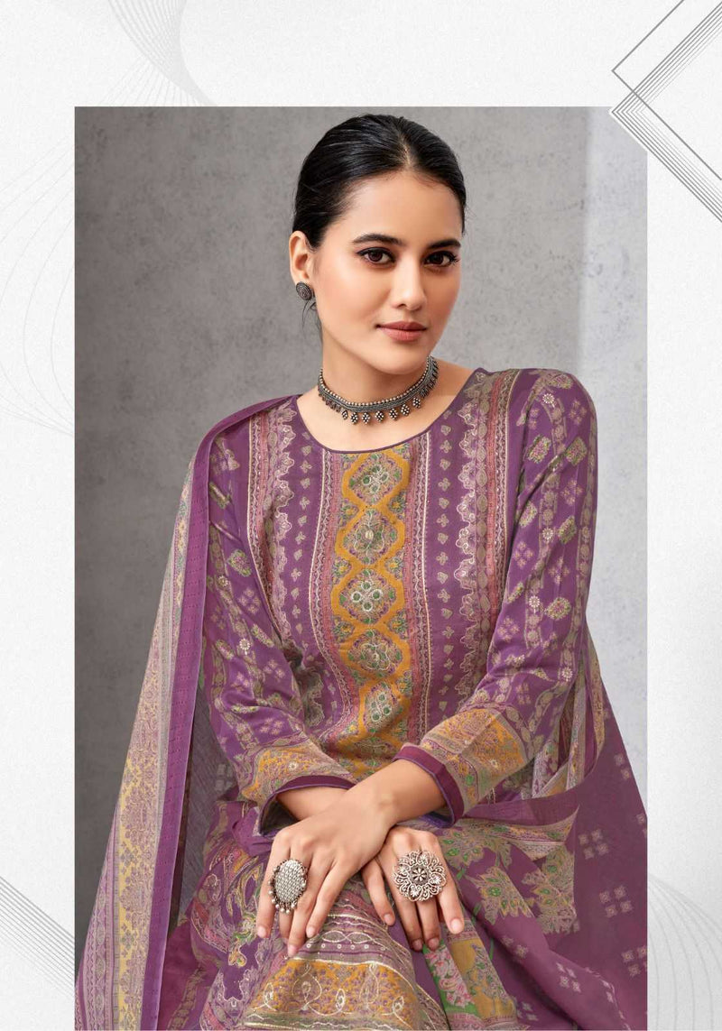 Suryajyoti Kamakshi Vol 1 Jam Satin Discharge Print Unstitched Salwar Suit