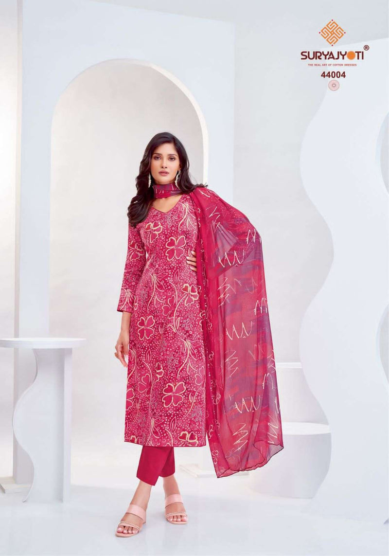 Suryajyoti Naishaa Vol 44 Jam Satin Print Fancy Salwar Suit