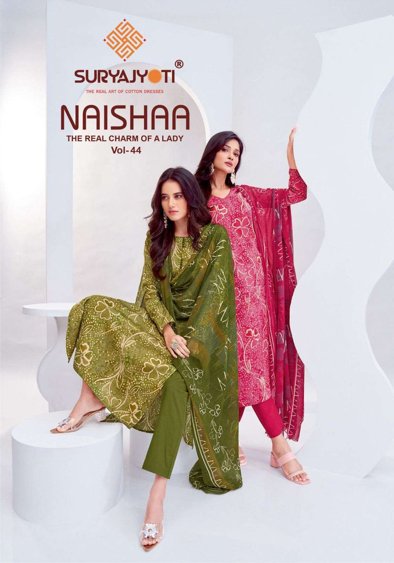 Suryajyoti Naishaa Vol 44 Jam Satin Print Fancy Salwar Suit