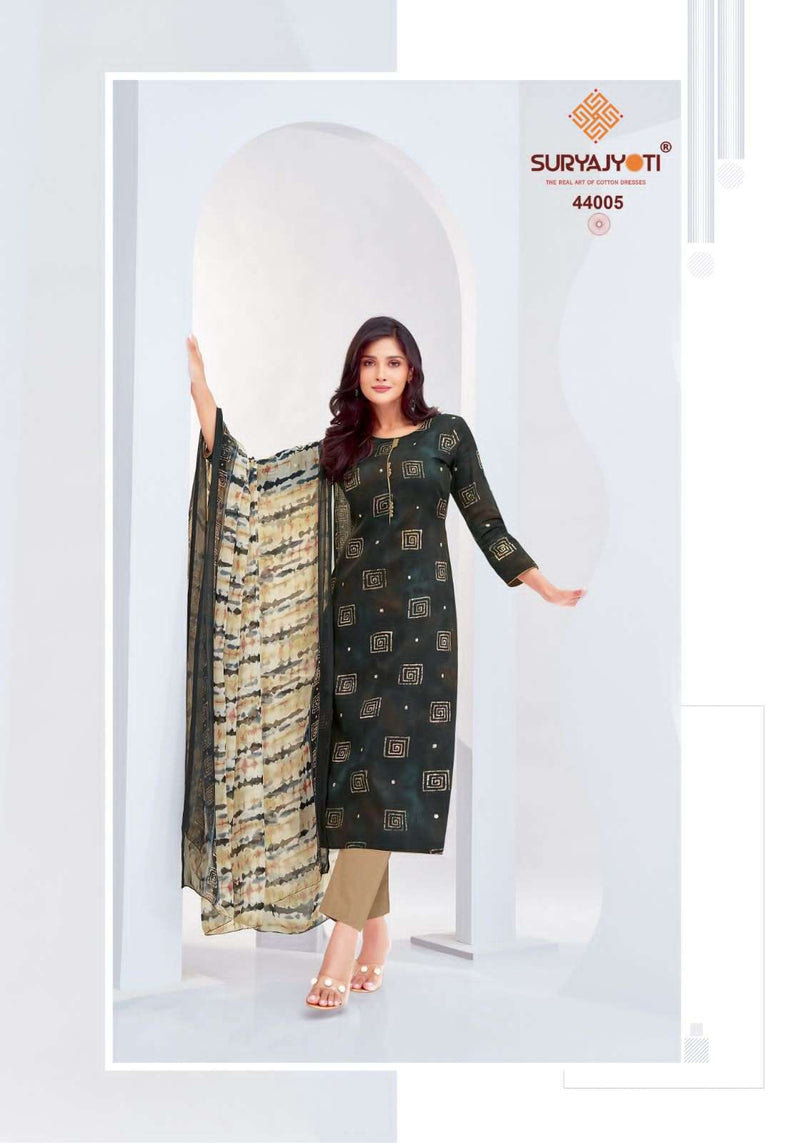 Suryajyoti Naishaa Vol 44 Jam Satin Print Fancy Salwar Suit