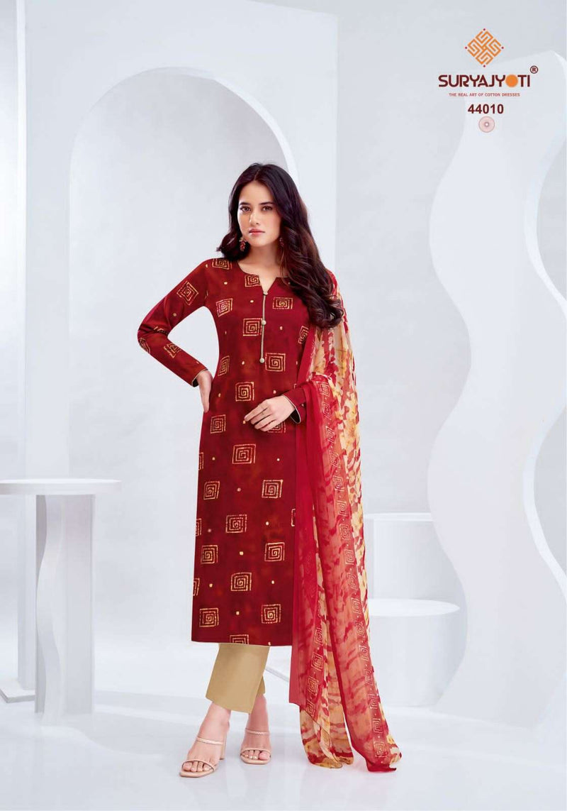 Suryajyoti Naishaa Vol 44 Jam Satin Print Fancy Salwar Suit