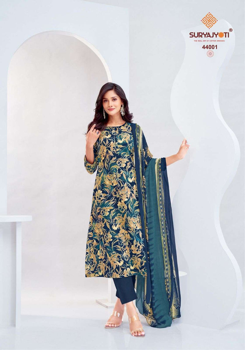 Suryajyoti Naishaa Vol 44 Jam Satin Print Fancy Salwar Suit
