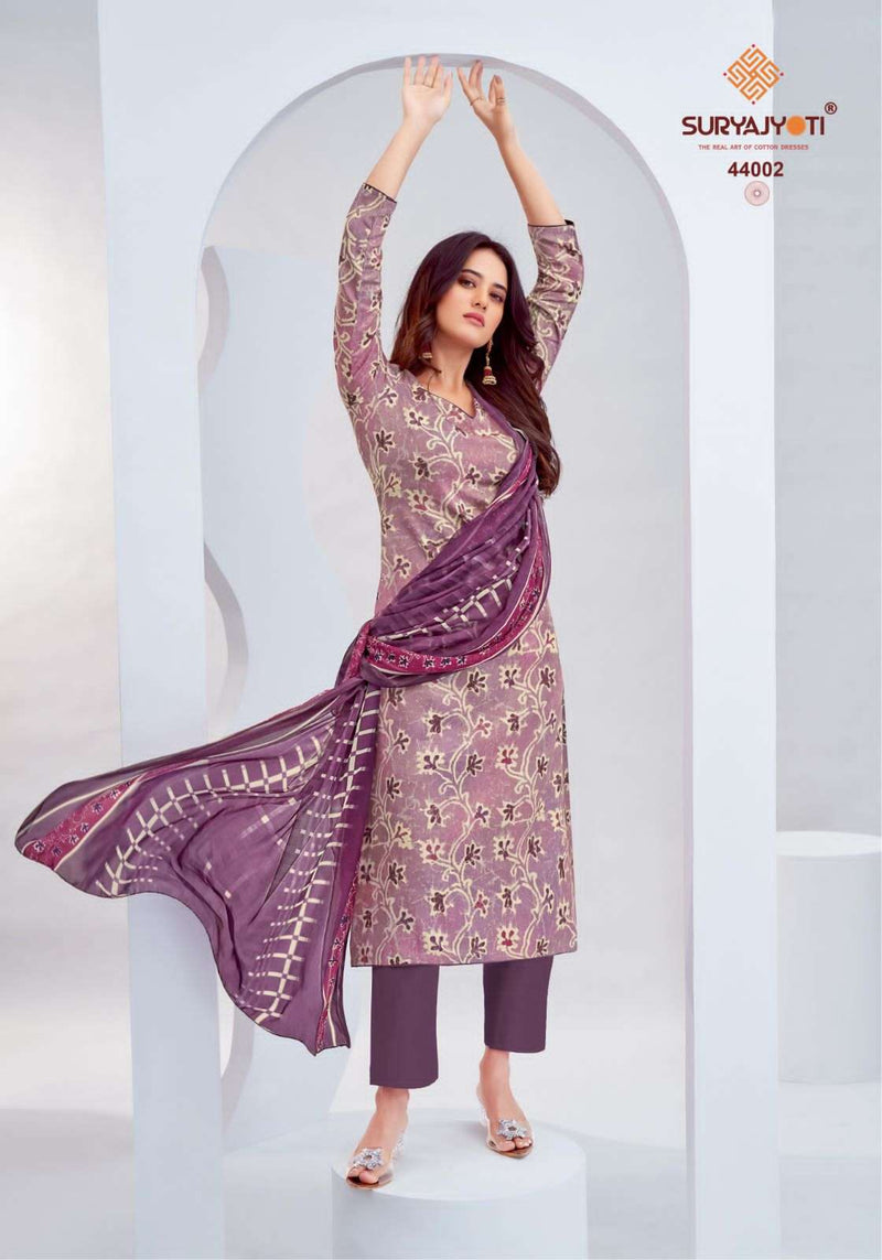 Suryajyoti Naishaa Vol 44 Jam Satin Print Fancy Salwar Suit