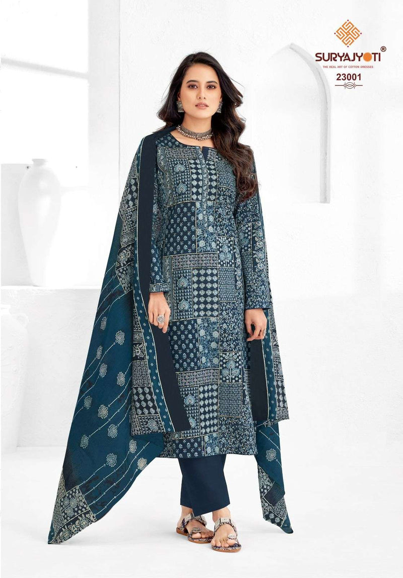 Suryajyoti Nargis Vol 23 Cotton Print Suit For Daily Wear
