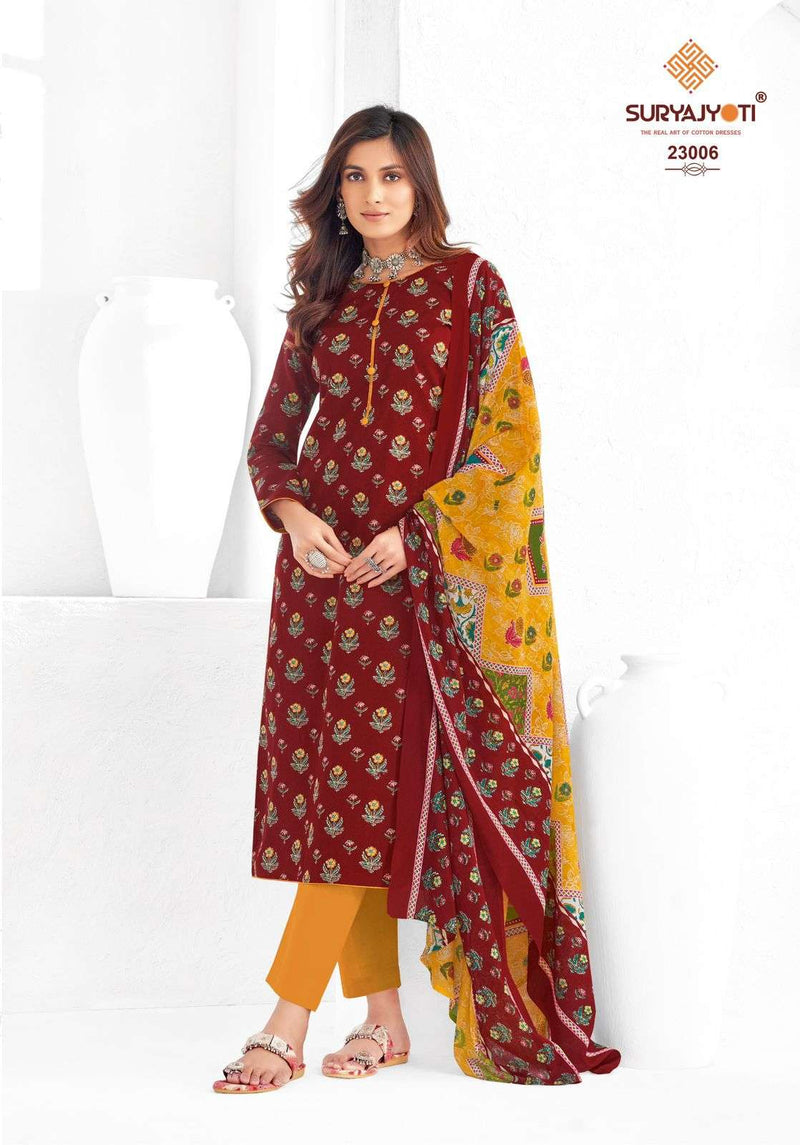 Suryajyoti Nargis Vol 23 Cotton Print Suit For Daily Wear