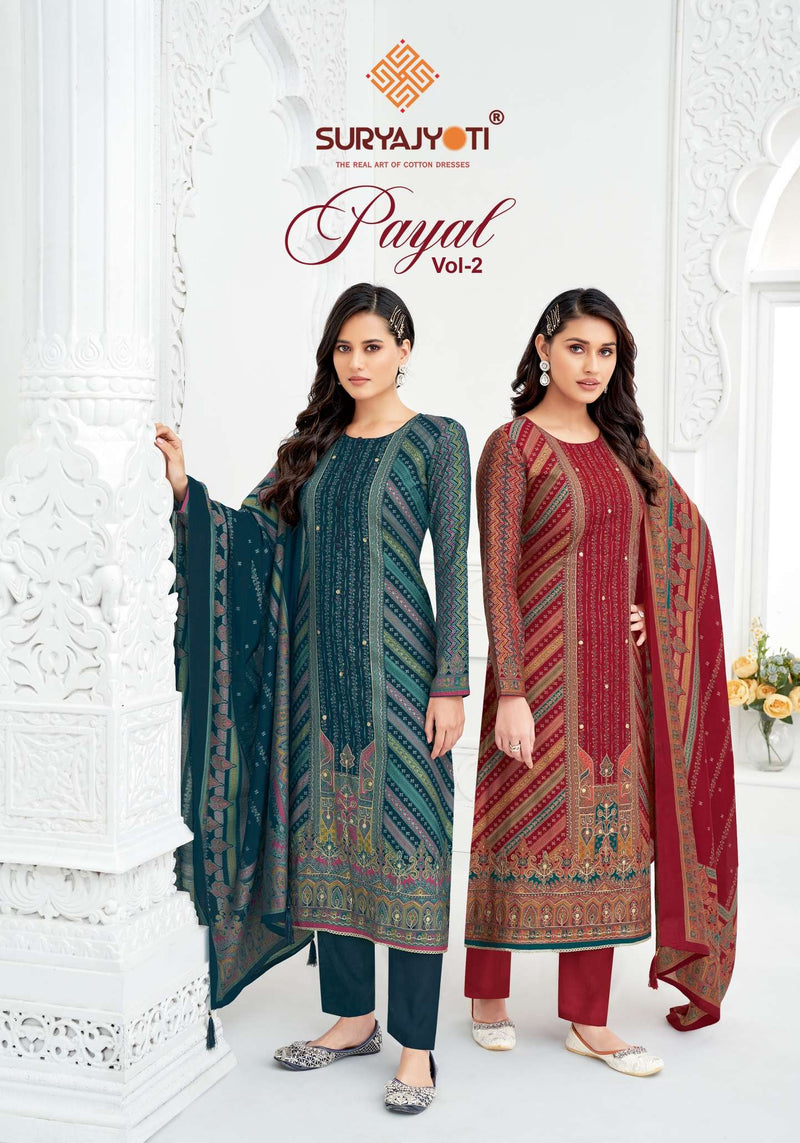 Suryajyoti Payal Vol 2 Modal Heavy Hand Work Fancy Salwar Kameez