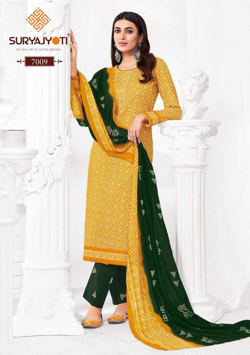 Suryajyoti Pehnava Vol 7  Cotton Batik Print With Dupatta Readymade Suit