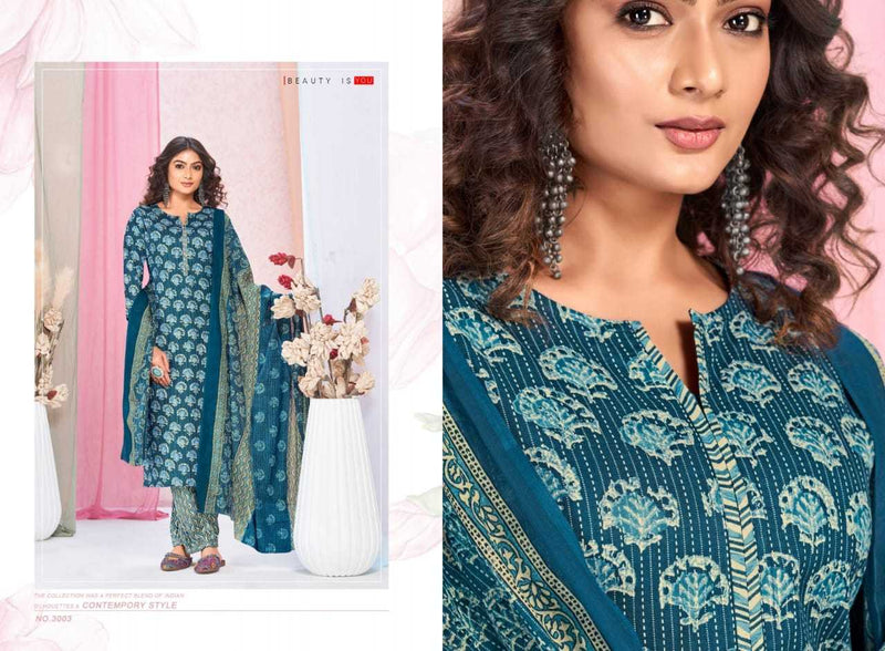 Suryajyoti Priyal Vol 3  Pure Cotton Afghani Pant Special Daily Wear Salwar Suit