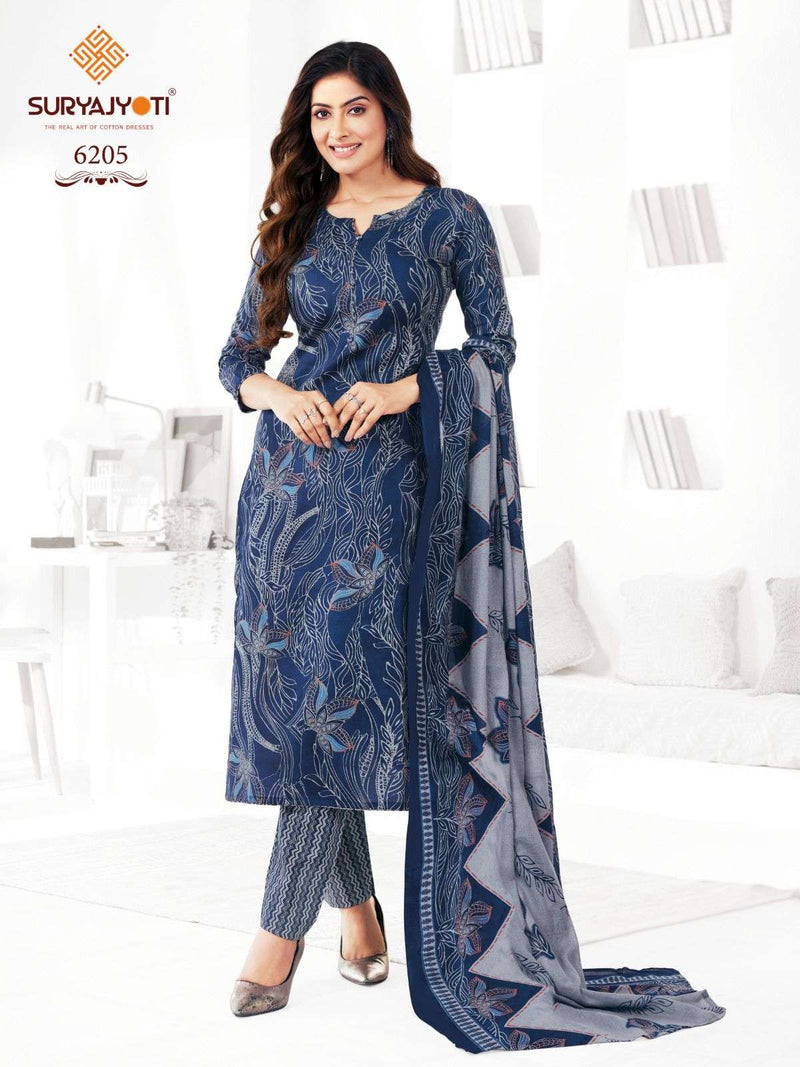 Suryajyoti Trendy Cotton Vol 62 Cotton Unstitched Daily Wear Salwar Suit